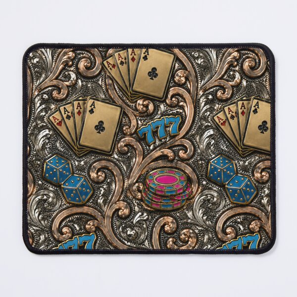 Item preview, Luxurious casino-themed baroque pattern designed and sold by RawEdgeStudios.
