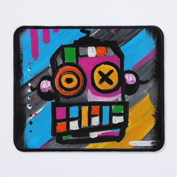 Item preview, Robot No. 01| Colourful Urban Folk Art Character by GWART designed and sold by GWARTGB.