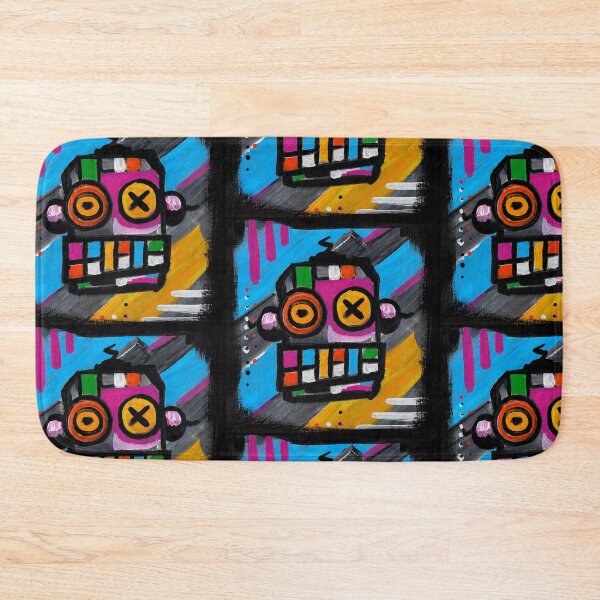 Item preview, Robot No. 01| Colourful Urban Folk Art Character by GWART designed and sold by GWARTGB.
