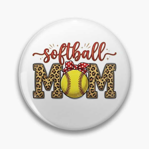 Item preview, Softball Bow Design – Cute Colorful Softball Girl Game Day Graphic designed and sold by DoodloraStudio.