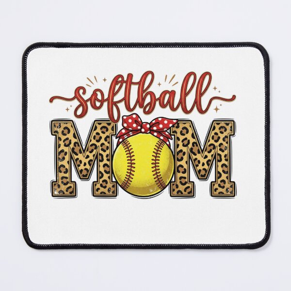 Item preview, Softball Bow Design – Cute Colorful Softball Girl Game Day Graphic designed and sold by DoodloraStudio.