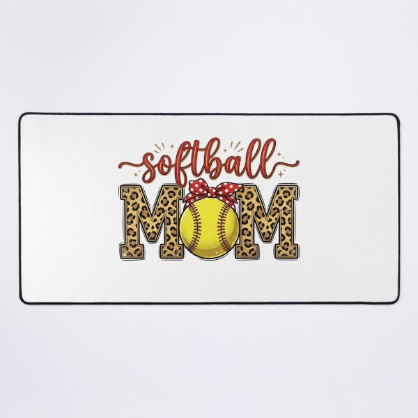 Item preview, Softball Bow Design – Cute Colorful Softball Girl Game Day Graphic designed and sold by DoodloraStudio.