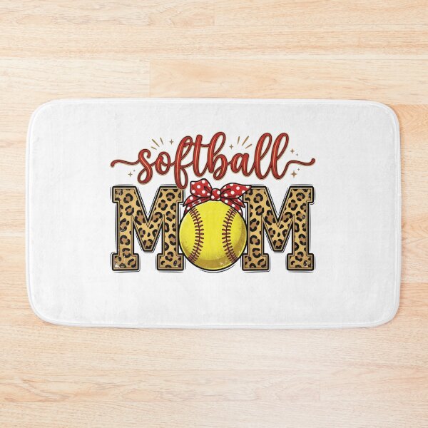 Item preview, Softball Bow Design – Cute Colorful Softball Girl Game Day Graphic designed and sold by DoodloraStudio.