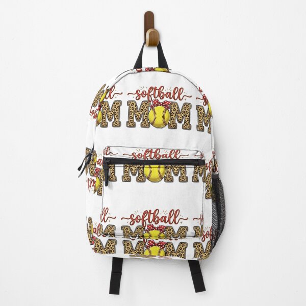 Item preview, Softball Bow Design – Cute Colorful Softball Girl Game Day Graphic designed and sold by DoodloraStudio.