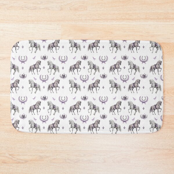 Item preview, Elegant Purple Dressage Horse Watercolor Equestrian Design designed and sold by Silver Calico Studio.