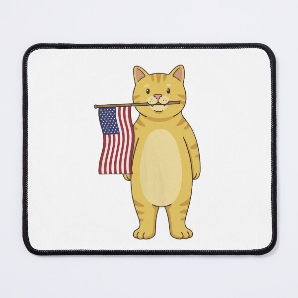 Item preview, Cat Pride USA – Cute American Flag Cat Patriotic Pride Design for Independence Day and National Celebrations designed and sold by Trendesigne.