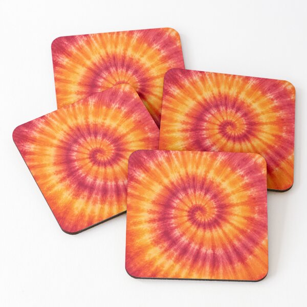 Item preview, Fiery Orange and Crimson Spiral Tie Dye Pattern designed and sold by Owcomm.