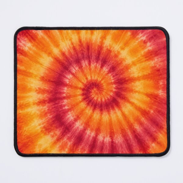 Item preview, Fiery Orange and Crimson Spiral Tie Dye Pattern designed and sold by Owcomm.