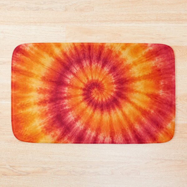 Item preview, Fiery Orange and Crimson Spiral Tie Dye Pattern designed and sold by Owcomm.