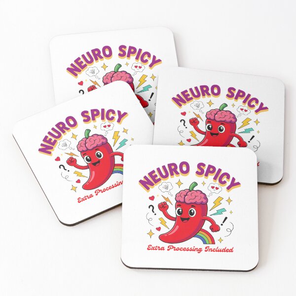 Item preview, Neuro Spicy Extra Processing Included – Funny ADHD Neurodivergent Chili Brain designed and sold by ArcticFoxStudio.