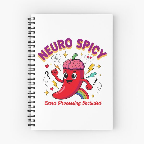 Item preview, Neuro Spicy Extra Processing Included – Funny ADHD Neurodivergent Chili Brain designed and sold by ArcticFoxStudio.
