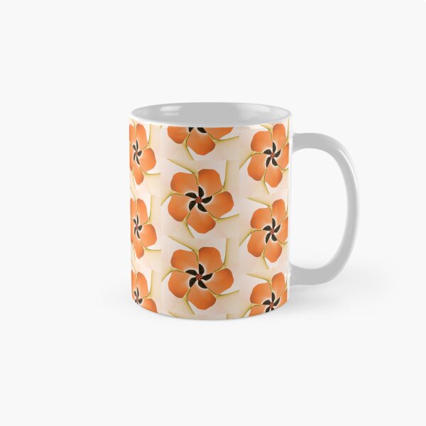 Item preview, Minimalist Orange Floral Spiral Pinwheel Fractal Art designed and sold by pinkal.