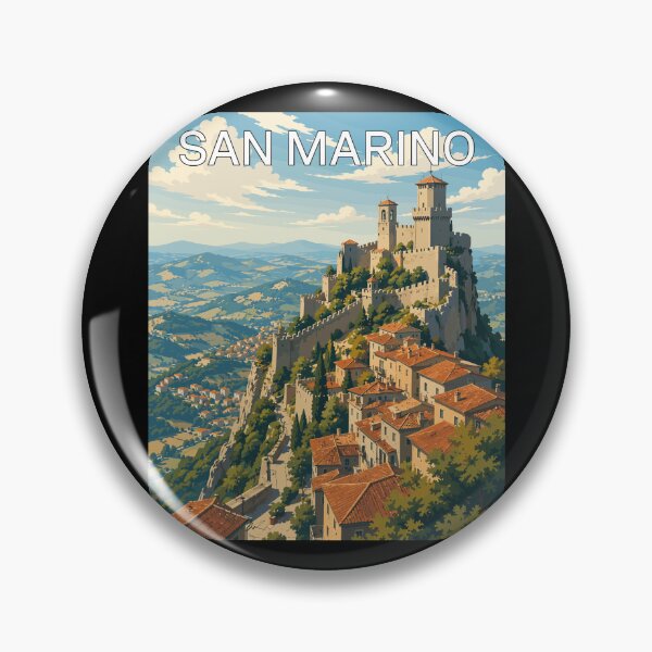 Item preview, San Marino, Vintage Art Travel Landscape designed and sold by MaateoDesign.