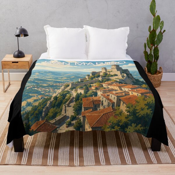 Item preview, San Marino, Vintage Art Travel Landscape designed and sold by MaateoDesign.