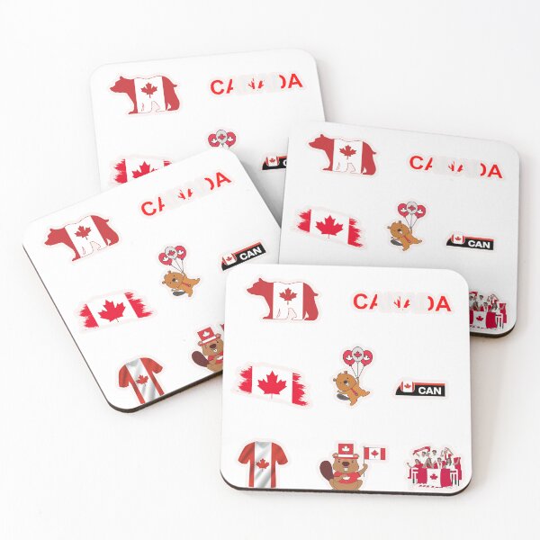 Item preview, Cute Canada Sticker Pack And Symbole designed and sold by KAWAII STUDIO NB.