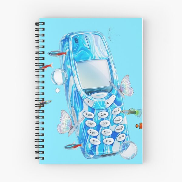 Item preview, Frutiger Aqua - Aero - 2000s telephone surrounded by fish and aquatic butterflies designed and sold by Pics'Elle Creations.