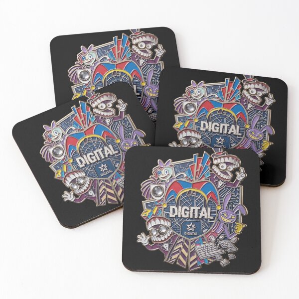 Item preview, Amazing Digital Circus Emblem - Metallic Enamel Pin Style Art . designed and sold by  BreedCraft Studio.