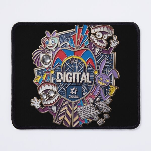 Item preview, Amazing Digital Circus Emblem - Metallic Enamel Pin Style Art . designed and sold by AGawas.