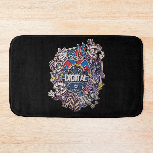 Item preview, Amazing Digital Circus Emblem - Metallic Enamel Pin Style Art . designed and sold by  BreedCraft Studio.