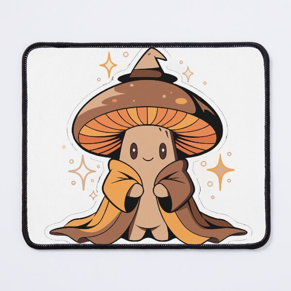 Item preview, Cute Mushroom Wizard Sticker designed and sold by inkfusionhub99.