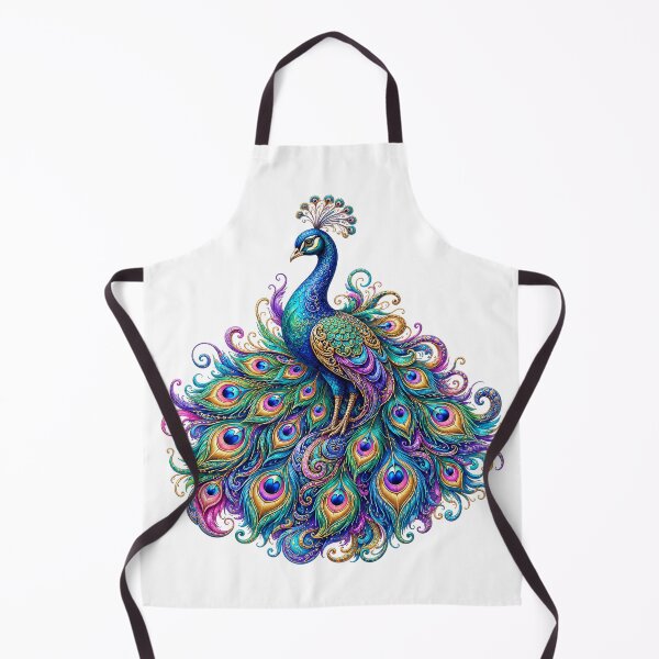 Item preview, Jeweled Peacock Plume designed and sold by syotos-ai.