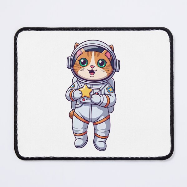 Item preview, Cute Cat Astronaut Holding Star Kawaii Space Explorer designed and sold by M.Store.
