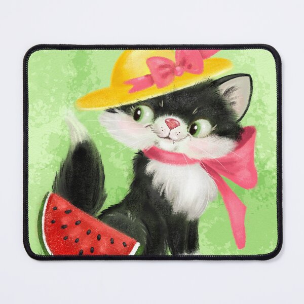 Item preview, Retro Calendar cats July summer kitty designed and sold by Ash Evans.