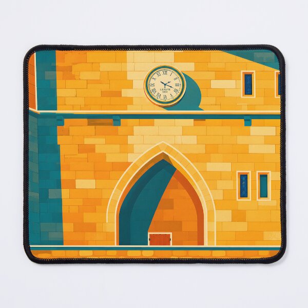 Item preview, Vincennes Castle Clock – Vintage Paris Travel Poster designed and sold by White-Camel.