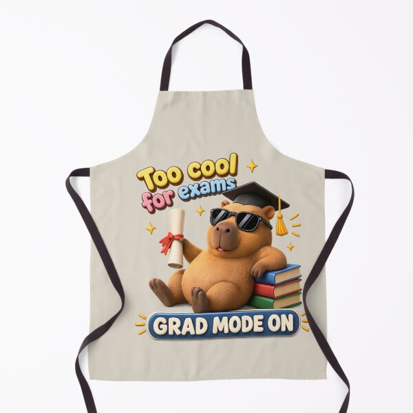 Item preview, Too Cool for Exams Capybara Graduation – Funny Grad Mode On Student Design designed and sold by MartBook.