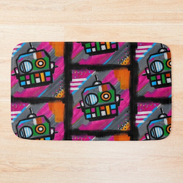 Item preview, Robot No. 02| Colourful Urban Folk Art Character by GWART designed and sold by GWARTGB.