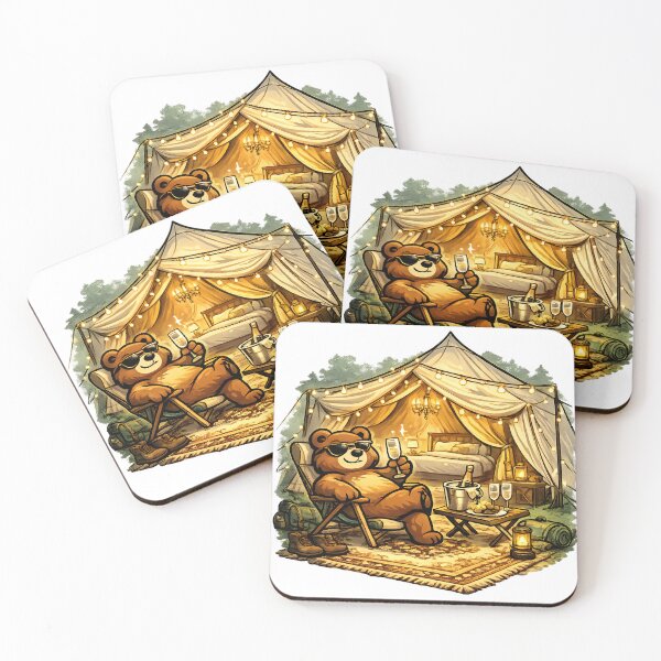 Item preview, Bear Glamping Tent Life designed and sold by PatiImagination.