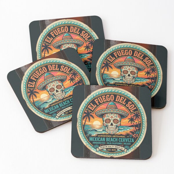 Item preview, El Fuego Del Sol Mexican Beach Cerveza designed and sold by We Got Sol.