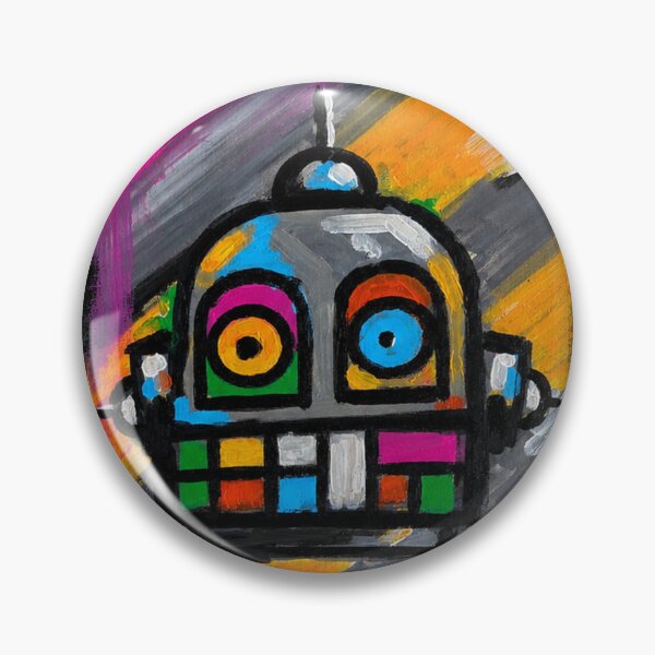Item preview, Robot No. 03| Colourful Urban Folk Art Character by GWART designed and sold by GWARTGB.