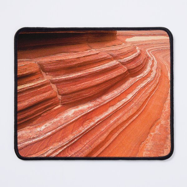 Item preview, Breathtaking Red Rock Canyon Textured Striations Art Photo designed and sold by DEC02.
