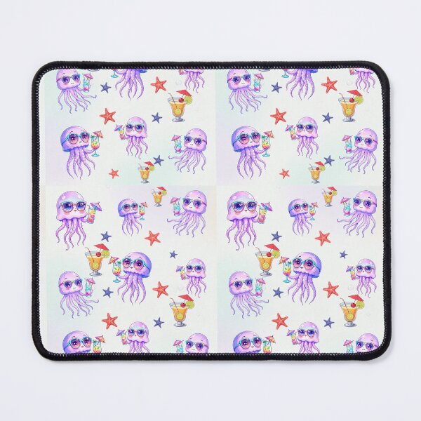 Item preview, Summer Jellyfish Party – Cute Kawaii Ocean Pattern designed and sold by DariaCraft.