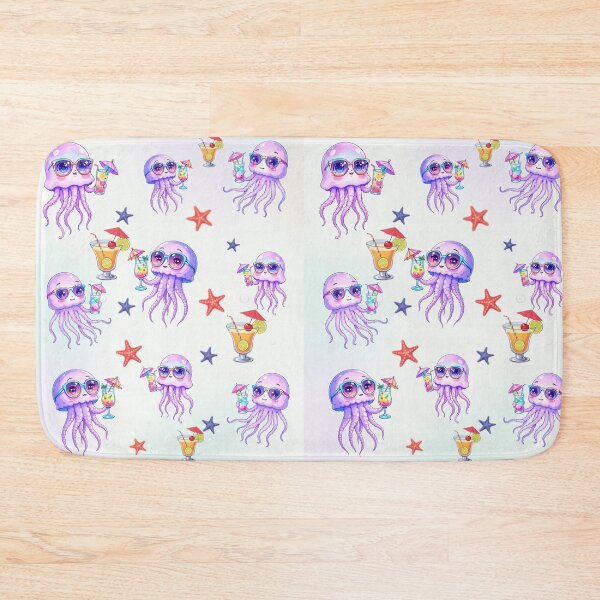 Item preview, Summer Jellyfish Party – Cute Kawaii Ocean Pattern designed and sold by DariaCraft.