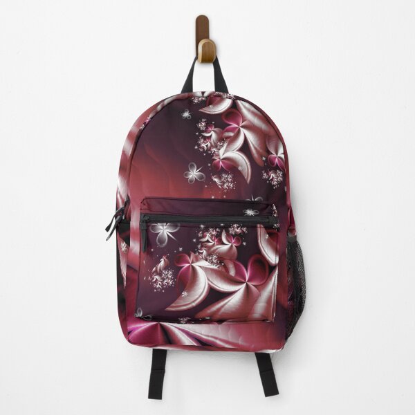 Item preview, Deep Burgundy and Rose Floral Butterfly Fractal Art designed and sold by pinkal.