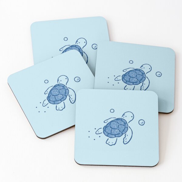 Item preview, Cute Aesthetic Blue Turtle designed and sold by Mangoking06.