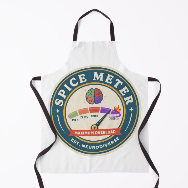 Item preview, Neuro Spicy Maximum Overload – Funny Neurodivergent ADHD Brain Meter designed and sold by ArcticFoxStudio.