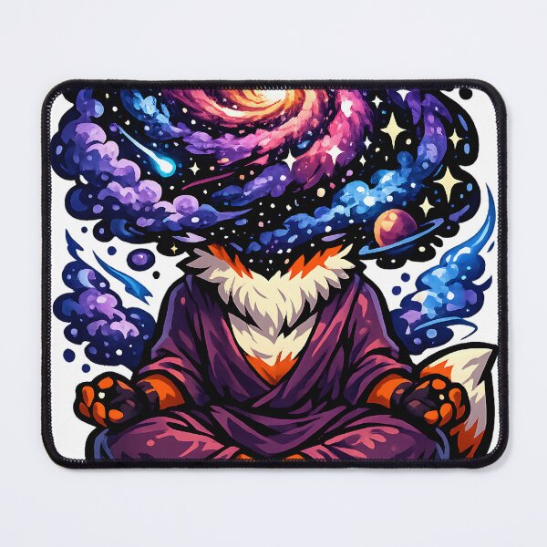 Item preview, Galaxy Brain Fox Deep Thinker designed and sold by PatiImagination.
