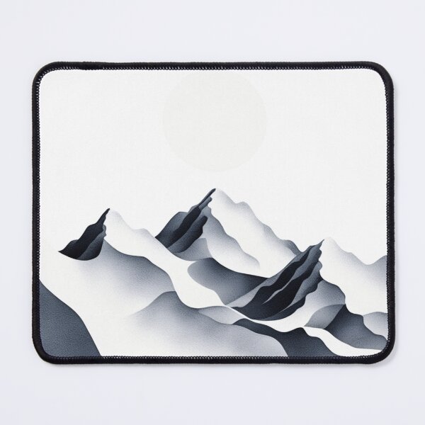 Item preview, Minimalist Mystic Mountain and Full Moon Poster designed and sold by VeloraCrafts.
