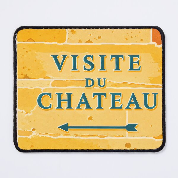 Item preview, Château de Vincennes, Paris – Retro Directional Sign Art Print designed and sold by White-Camel.