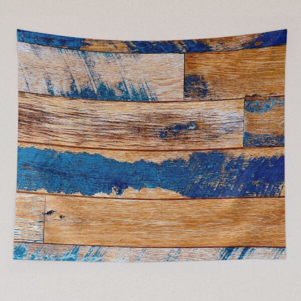 Item preview, Reclaimed Vintage Wood In Blue And Bourbon-Hues designed and sold by DEC02.