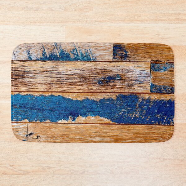 Item preview, Reclaimed Vintage Wood In Blue And Bourbon-Hues designed and sold by DEC02.