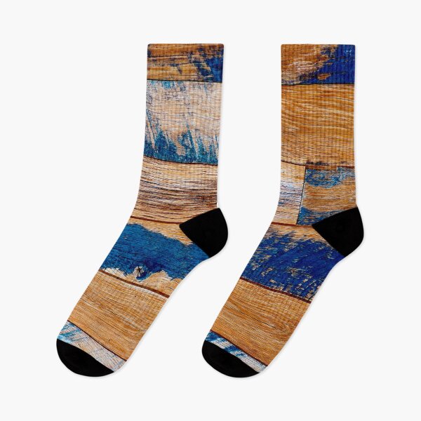 Item preview, Reclaimed Vintage Wood In Blue And Bourbon-Hues designed and sold by DEC02.