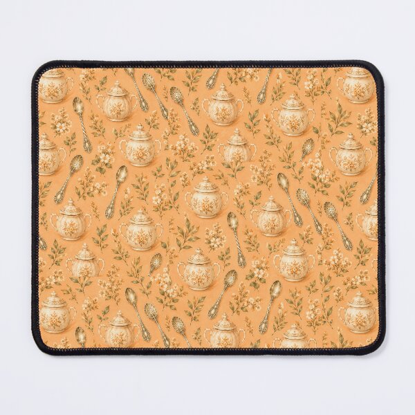 Item preview, Vintage Sugar Bowls and Silver Spoons Wallpaper Pattern designed and sold by Hookesmode.