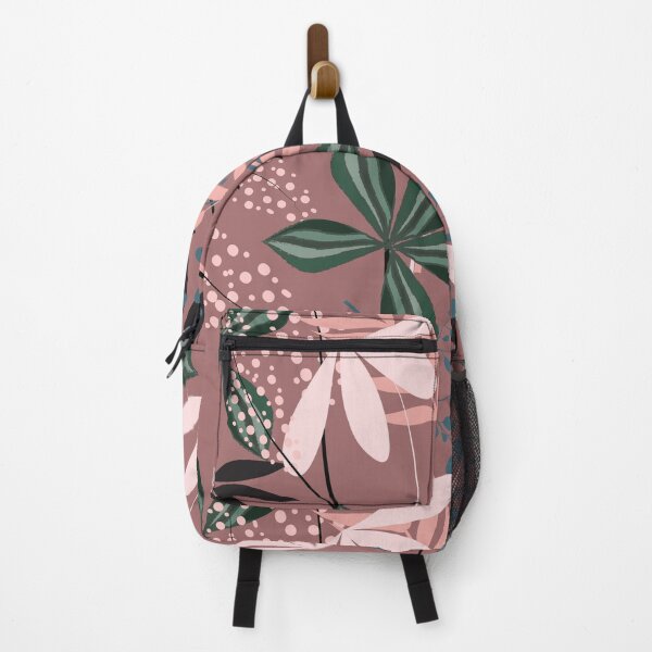Item preview, Elegant Tropical Leaves & Flowers in Blush Pink | Modern Botanical Floral Pattern designed and sold by abdallatigle.