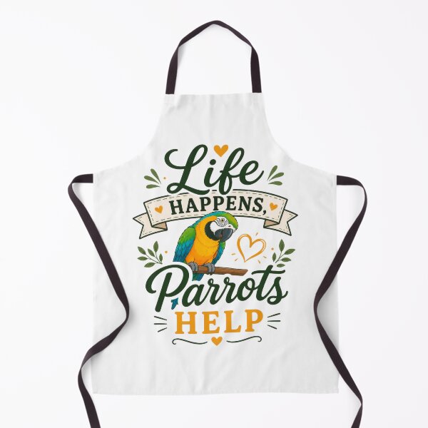 Item preview, Life Happens Parrots Help Cute Macaw Parrot Lover Gift designed and sold by INVITOARTE.
