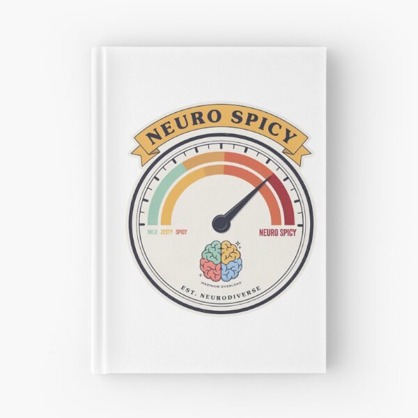 Item preview, Neuro Spicy Maximum Overload Meter – Funny ADHD Neurodivergent Brain Gauge Design designed and sold by ArcticFoxStudio.