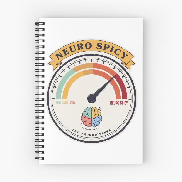 Item preview, Neuro Spicy Maximum Overload Meter – Funny ADHD Neurodivergent Brain Gauge Design designed and sold by ArcticFoxStudio.